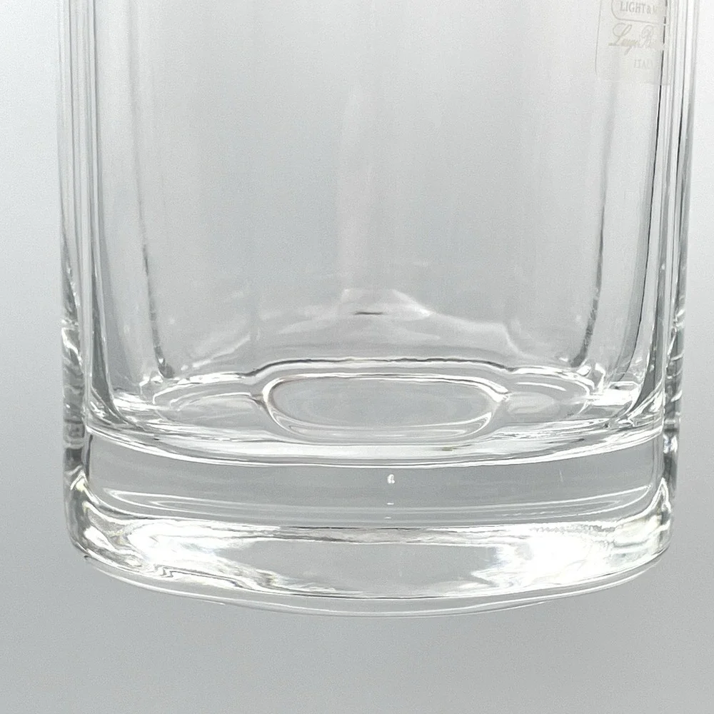 Luigi Bormioli Light & Music Italy‎ Whiskey Glasses Set of 4 Oval Base Tumblers